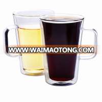 8oz WITH HANDLE/HOLDER! fancy bulk glass coffee/beer/tea cups and mugs