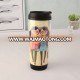 Popular design 2017 advertising paper insert stainless steel travel mug for sale