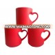 Saint Valentine's Day Ceramic Heart Shape Magic Coffee Mug