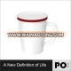 Eco-friendly colorful high borosilicate ceramic coffee mugs with stainess steel infuser