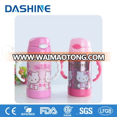 Children kids water/stainless steel sport bottle/thermos for cold water