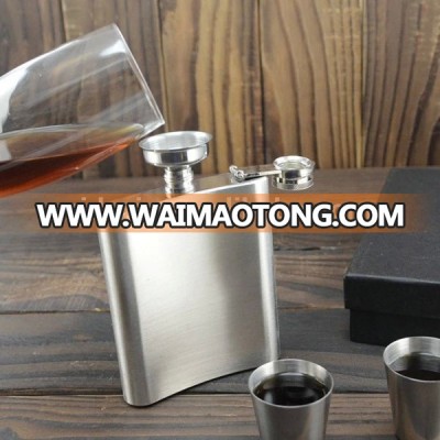 Metal creative painting fashion customizable stainless steel hip whisky flask